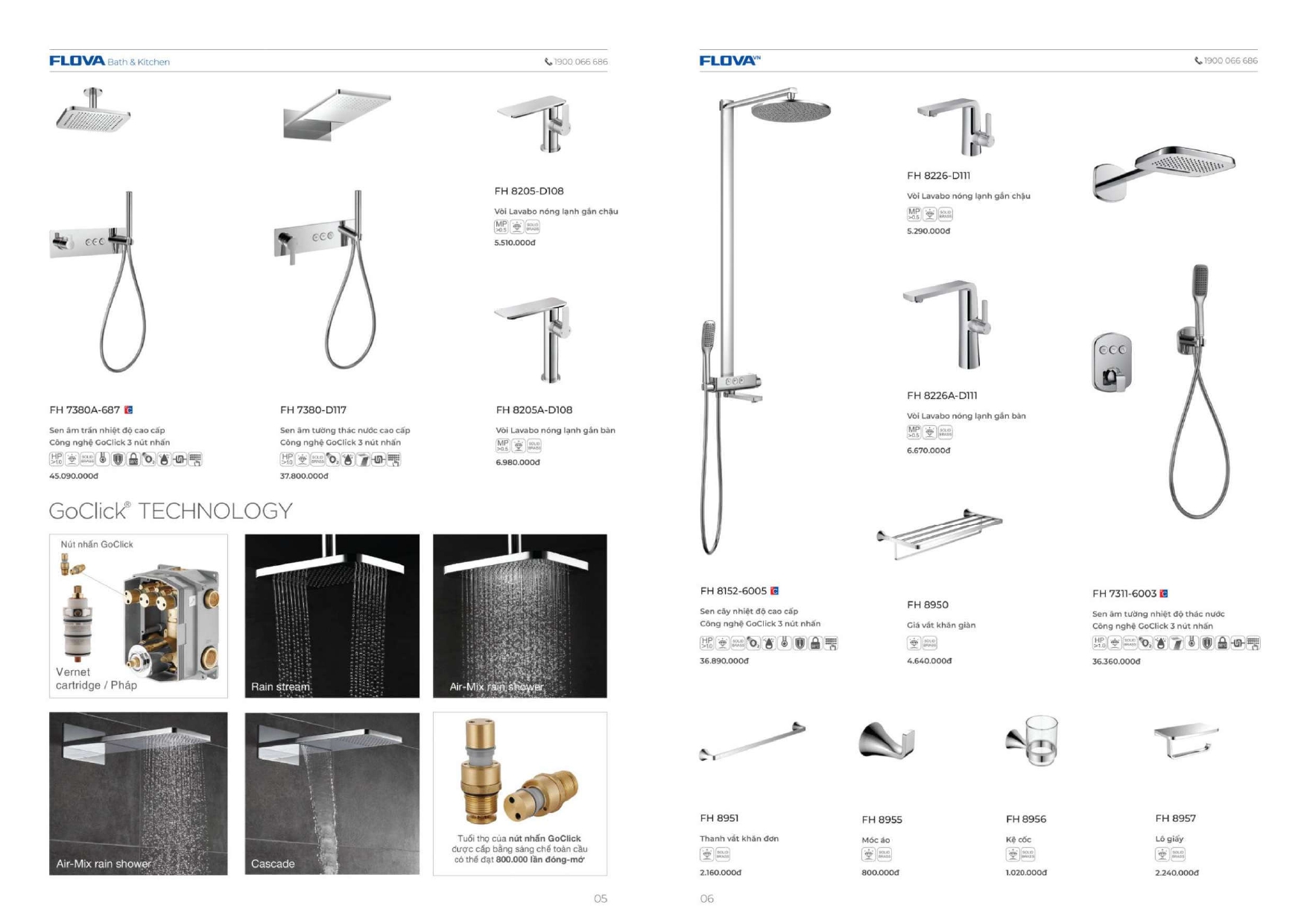 Thiết bị vệ sinh FLOVA Catalogue và Bảng giá mới nhất /Page 